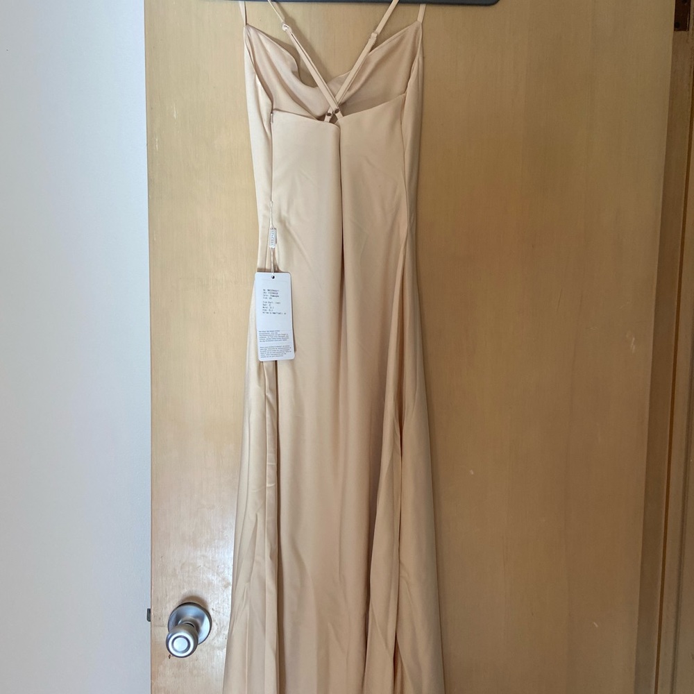 Stacees Satin Bridesmaid Dress - Gem